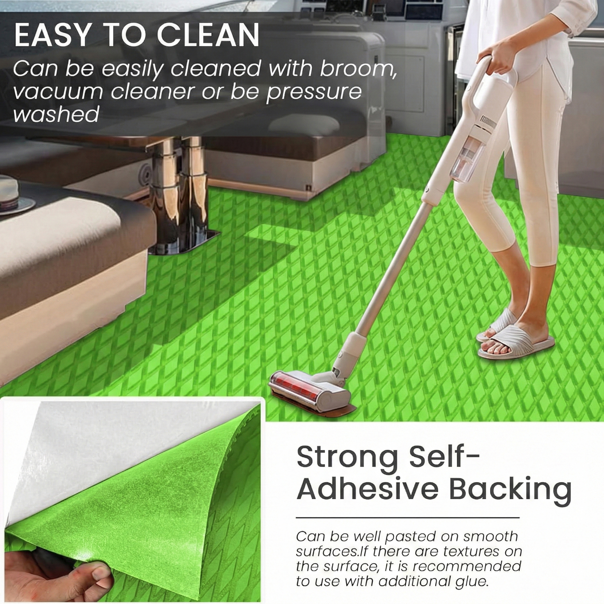 2400x550x5mm EVA Boat Decking  - Cutting Mat Self Heal บทวิจารณ์และราคา