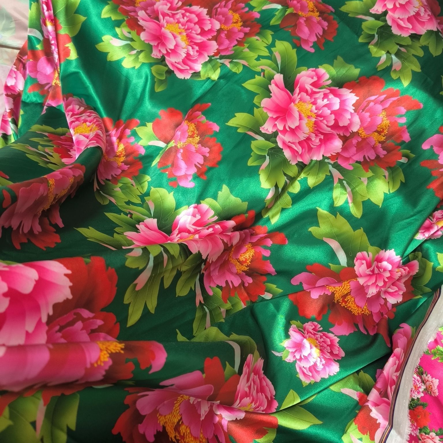 Satin Fabric Cloth without Ove - Sewing By บทวิจารณ์และราคา