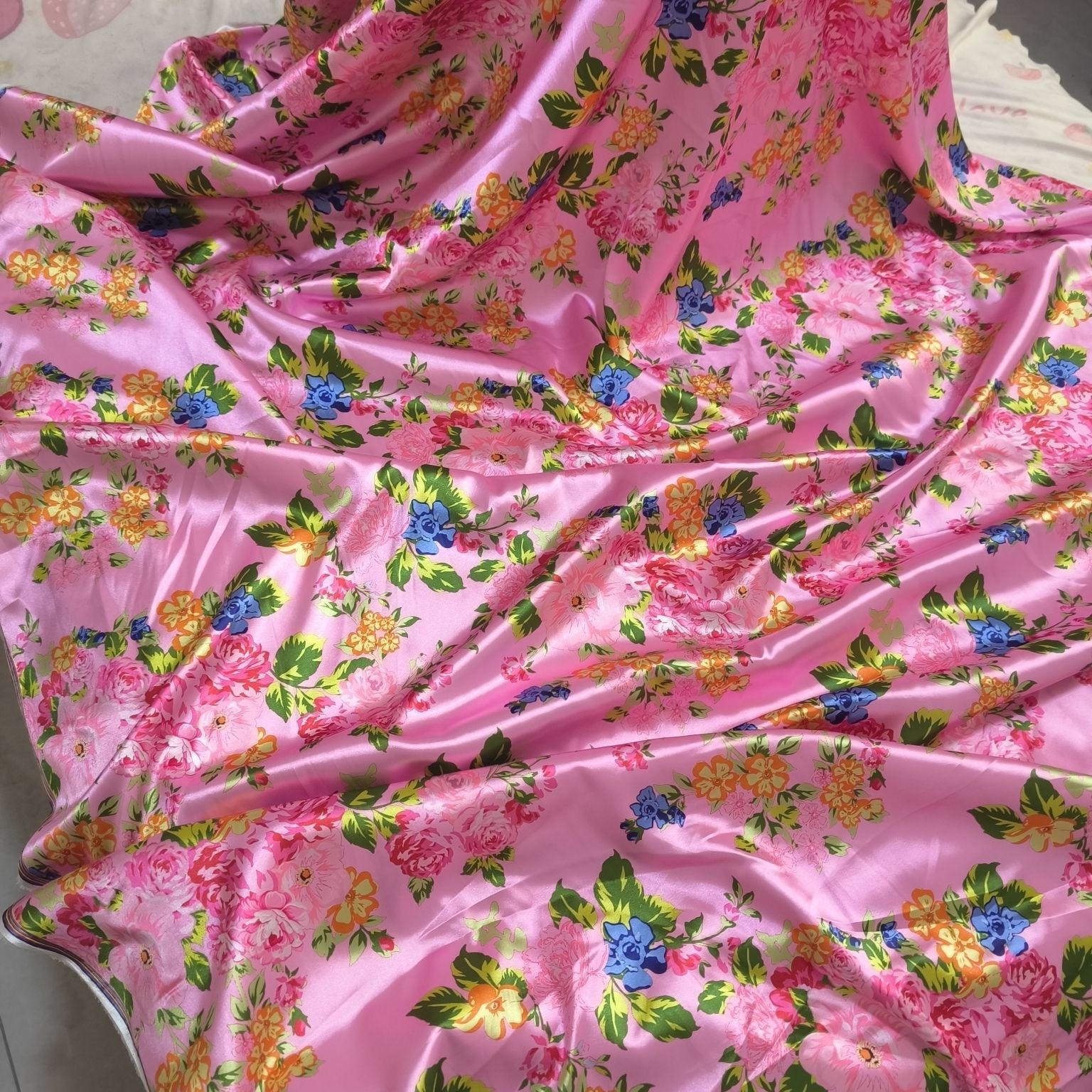 Satin Fabric Cloth without Ove - Sewing By บทวิจารณ์และราคา