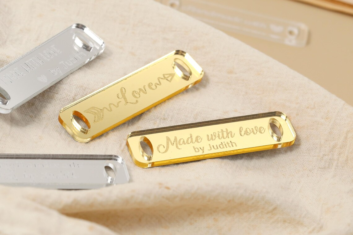 30/50/100pcs Personalized Hand - Sewing Labels บทวิจารณ์และราคา