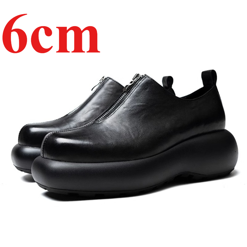 Derby Shoes for Men's Height I - Sewing Front Zipper บทวิจารณ์และราคา