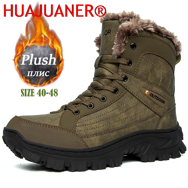 Men Winter Snow Boots Platform - Sewing Nylon บทวิจารณ์และราคา