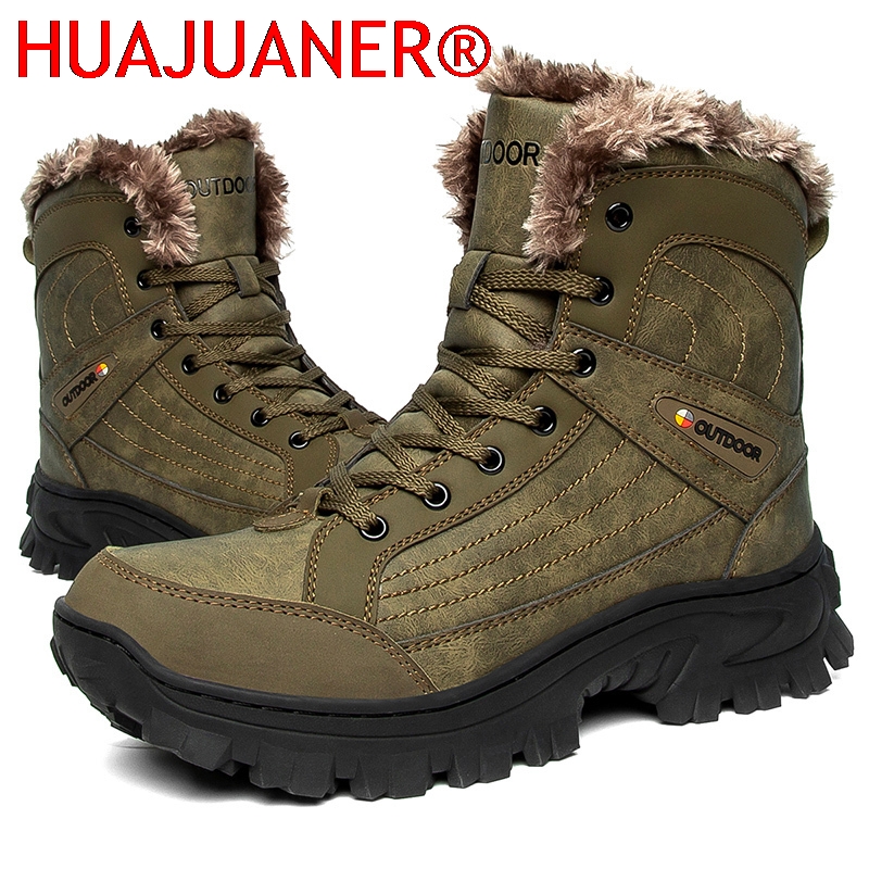 Men Winter Snow Boots Platform - Sewing Nylon บทวิจารณ์และราคา