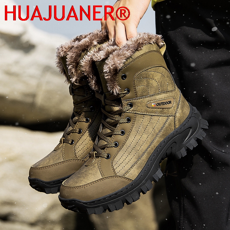 Men Winter Snow Boots Platform - Sewing Nylon บทวิจารณ์และราคา