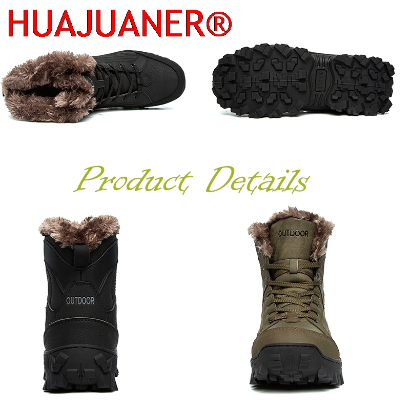 Men Winter Snow Boots Platform - Sewing Nylon บทวิจารณ์และราคา