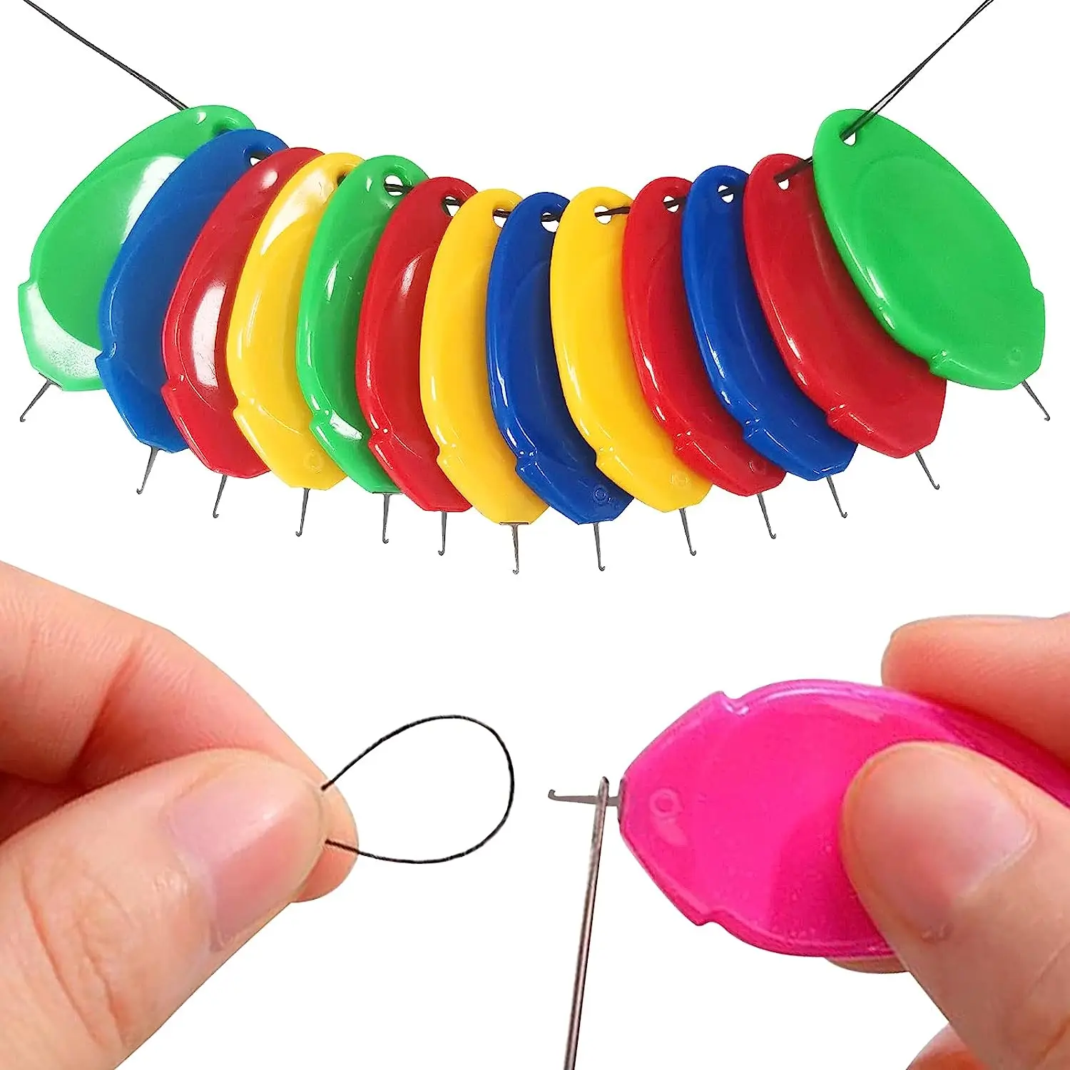 6Pcs Needle Threader Stitch In - Needle Threader Tool บทวิจารณ์และราคา