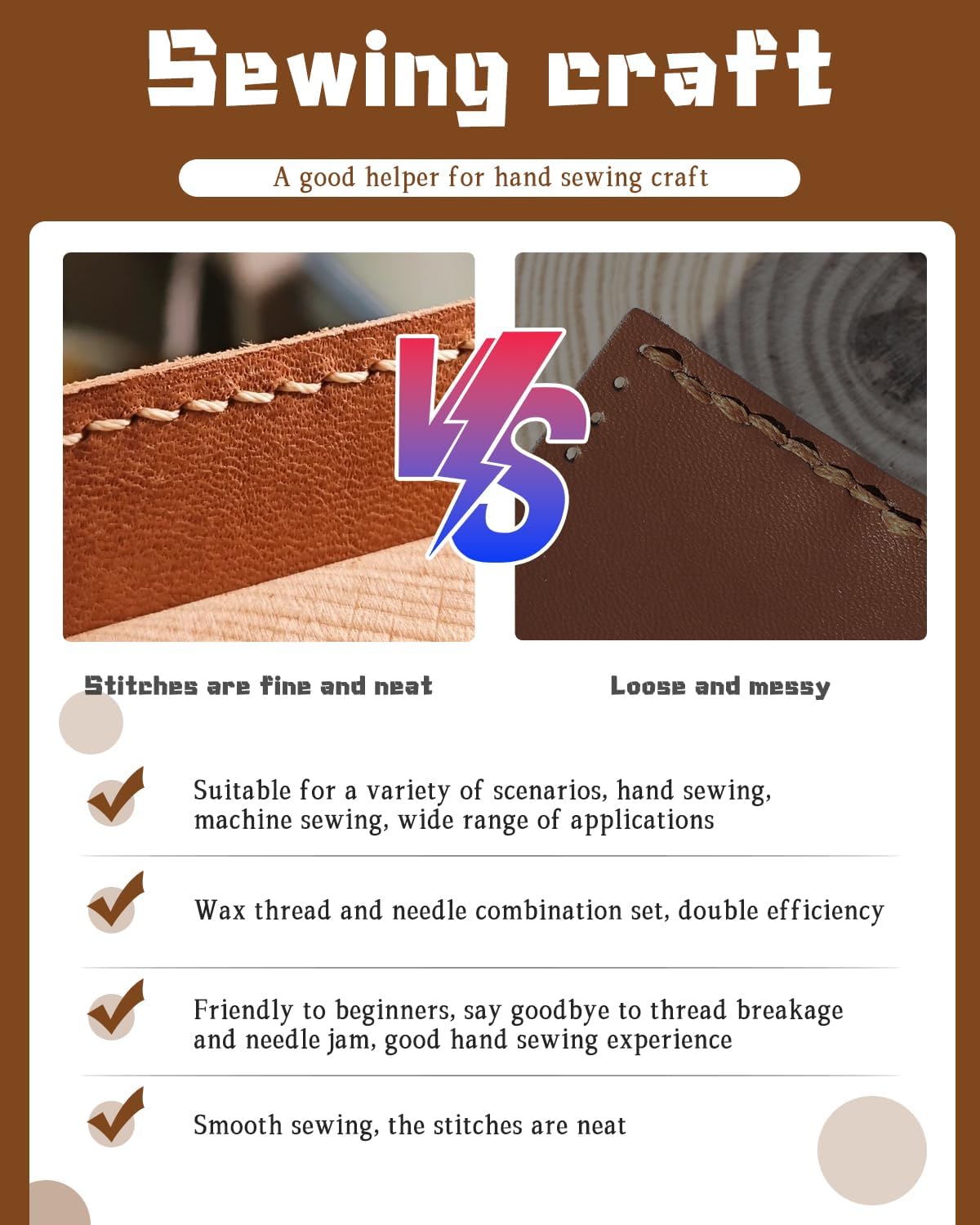 Waxed Thread 218 Yards Heavy D - Leather Needle Heavy บทวิจารณ์และราคา