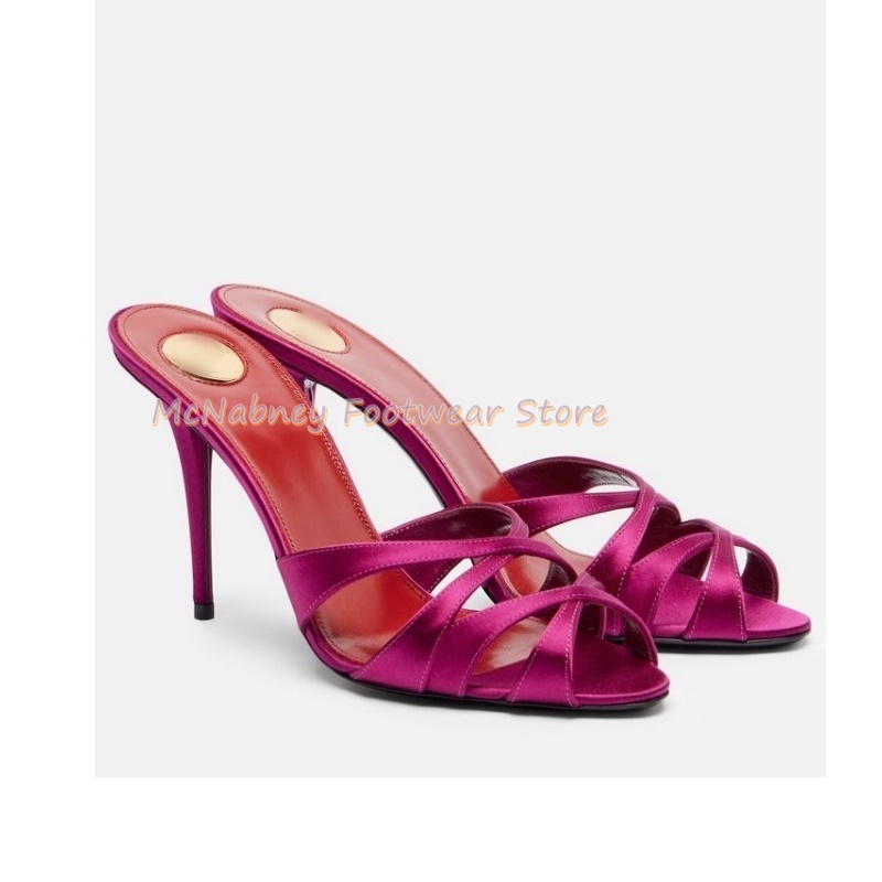 Pointed Stilettos Satin Fabric - Sewing Fabric บทวิจารณ์และราคา