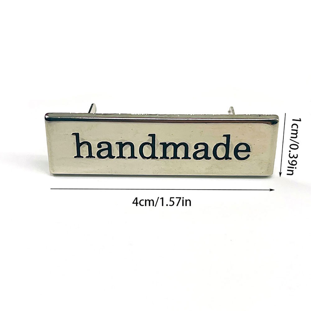 5Pcs Metal Handmade Tag Labels - Sewing Labels บทวิจารณ์และราคา