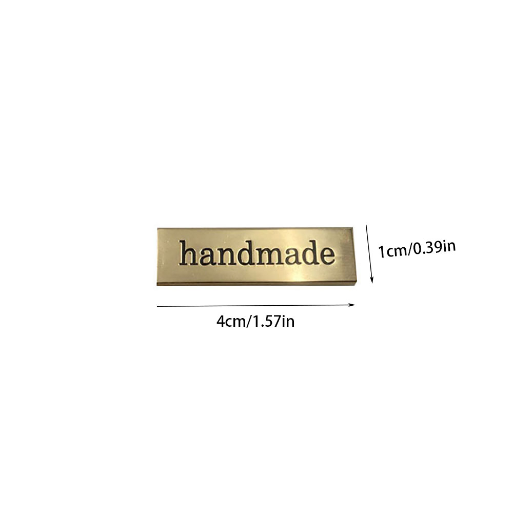 5Pcs Metal Handmade Tag Labels - Sewing Labels บทวิจารณ์และราคา